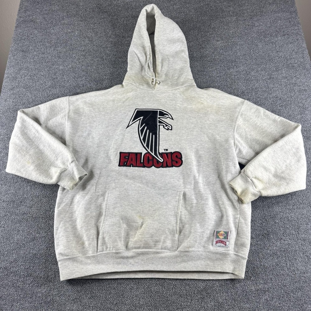 Vintage Atlanta Falcons Sweatshirt Mens XL Gray NFL Football Nutmeg Mills 90s